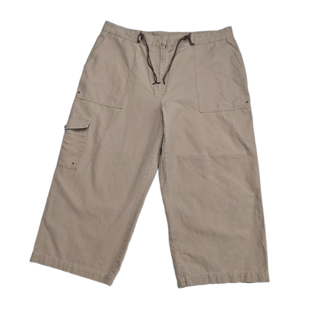 Lauren Ralph Lauren Women's Vintage High Waist Relax Fit cargo Cropped Pants 16